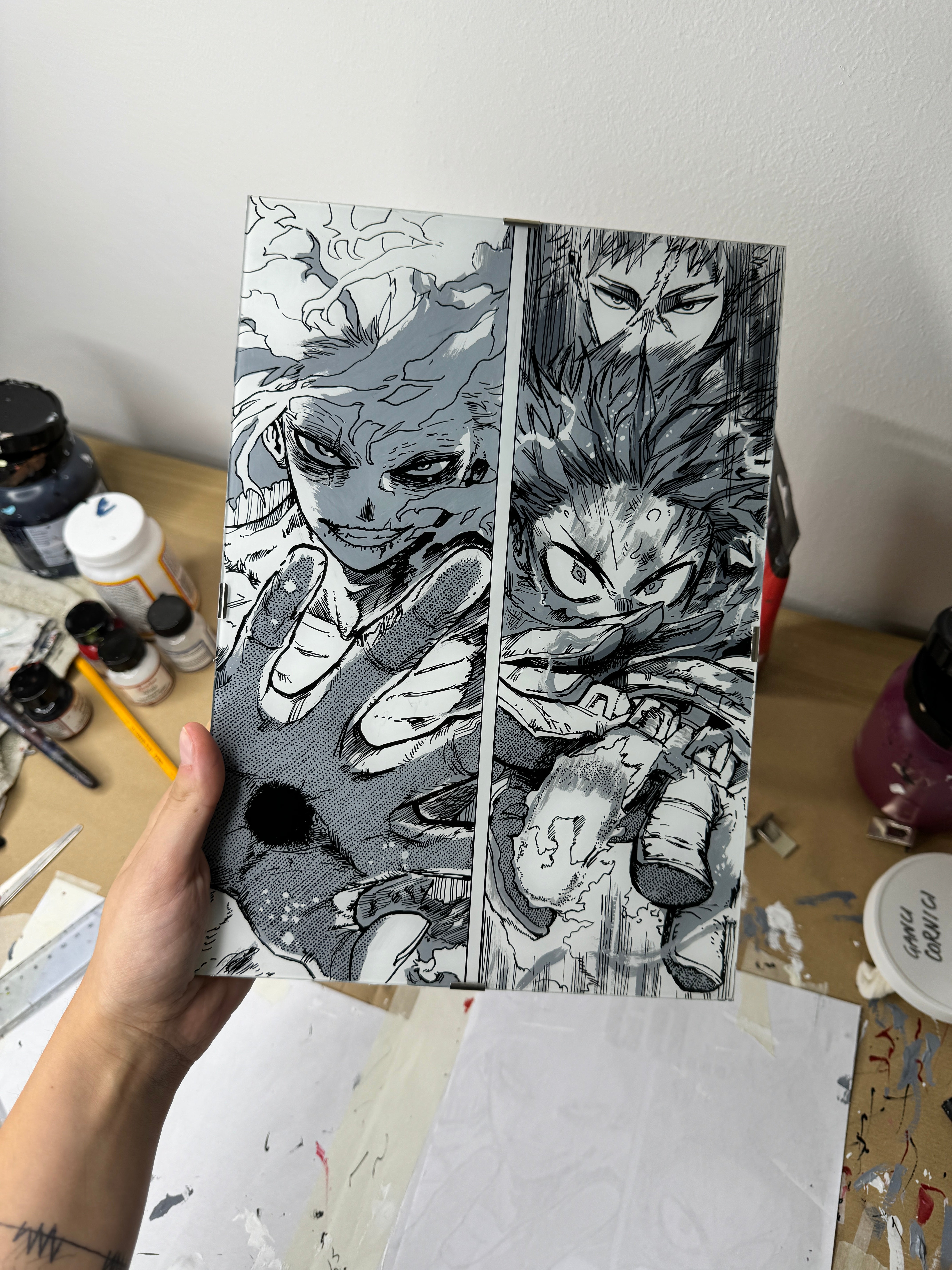 My Hero Academia – Enrica Fossaluzza – Glass Paintings