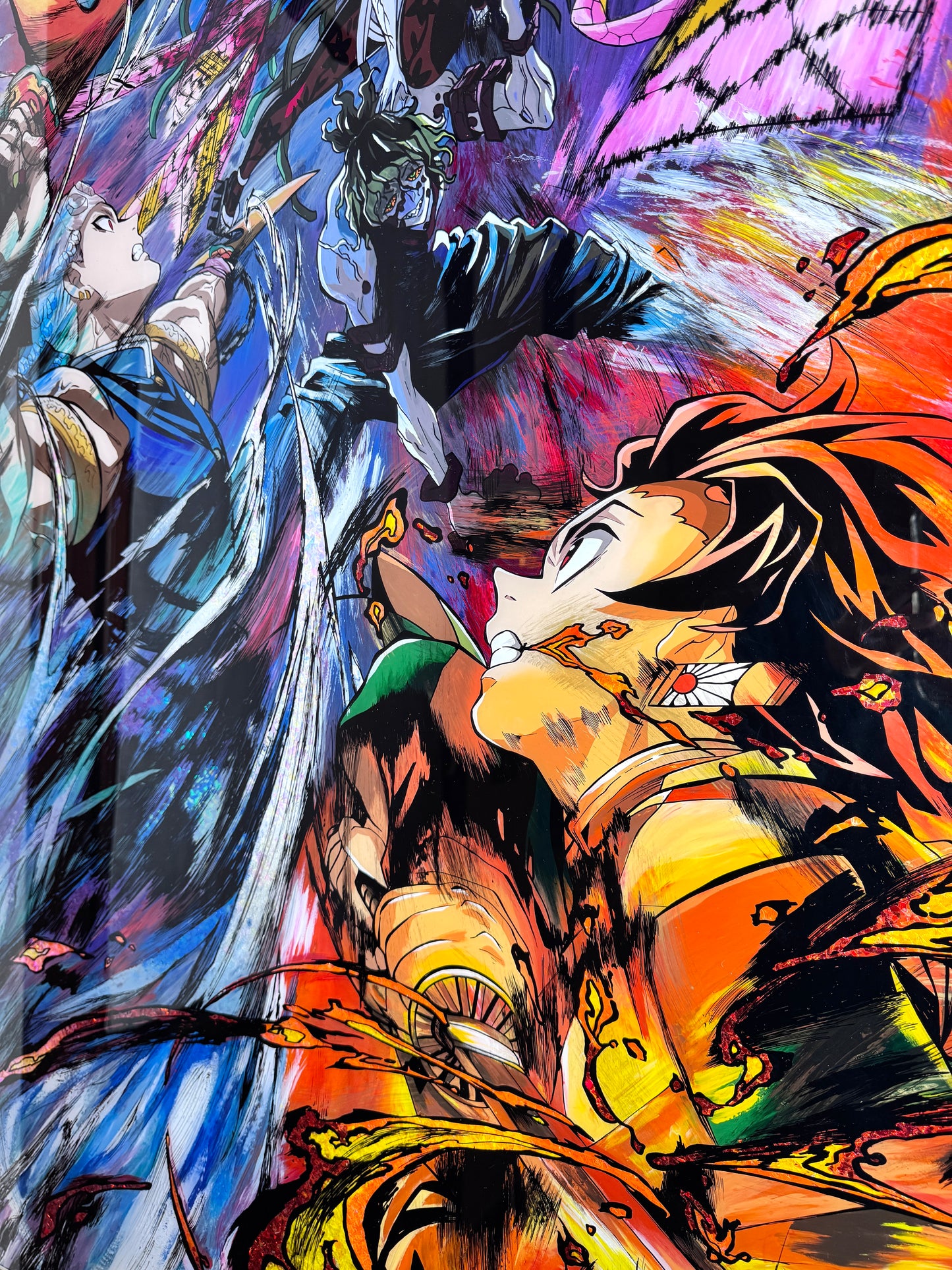 Kamado Tanjiro and Uzui Tengen vs Daki and Gyutaro