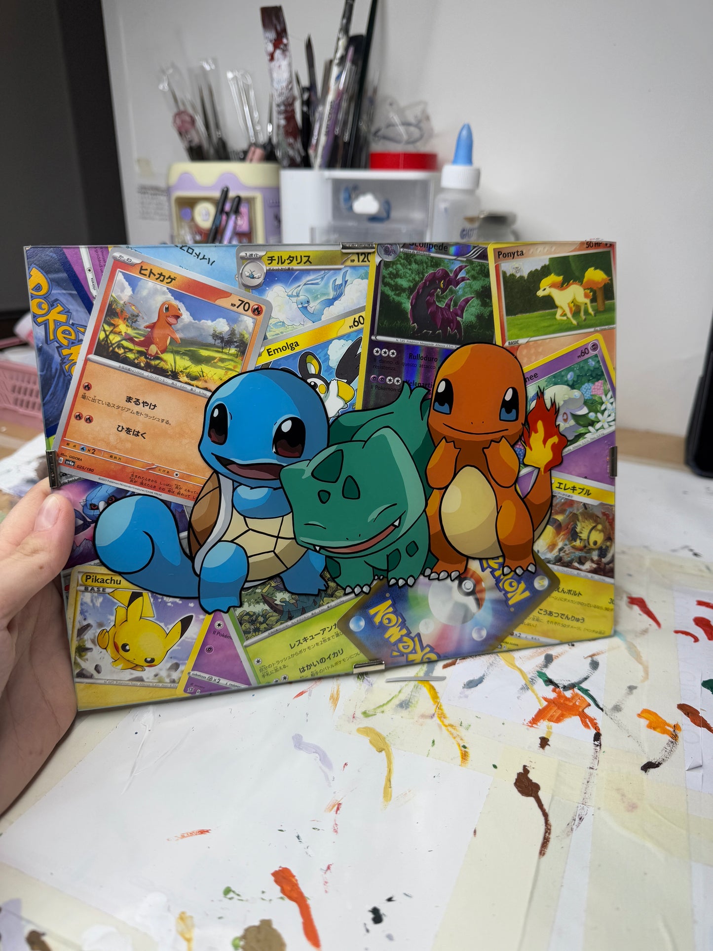 Squirtle, Bulbasaur and Charizard