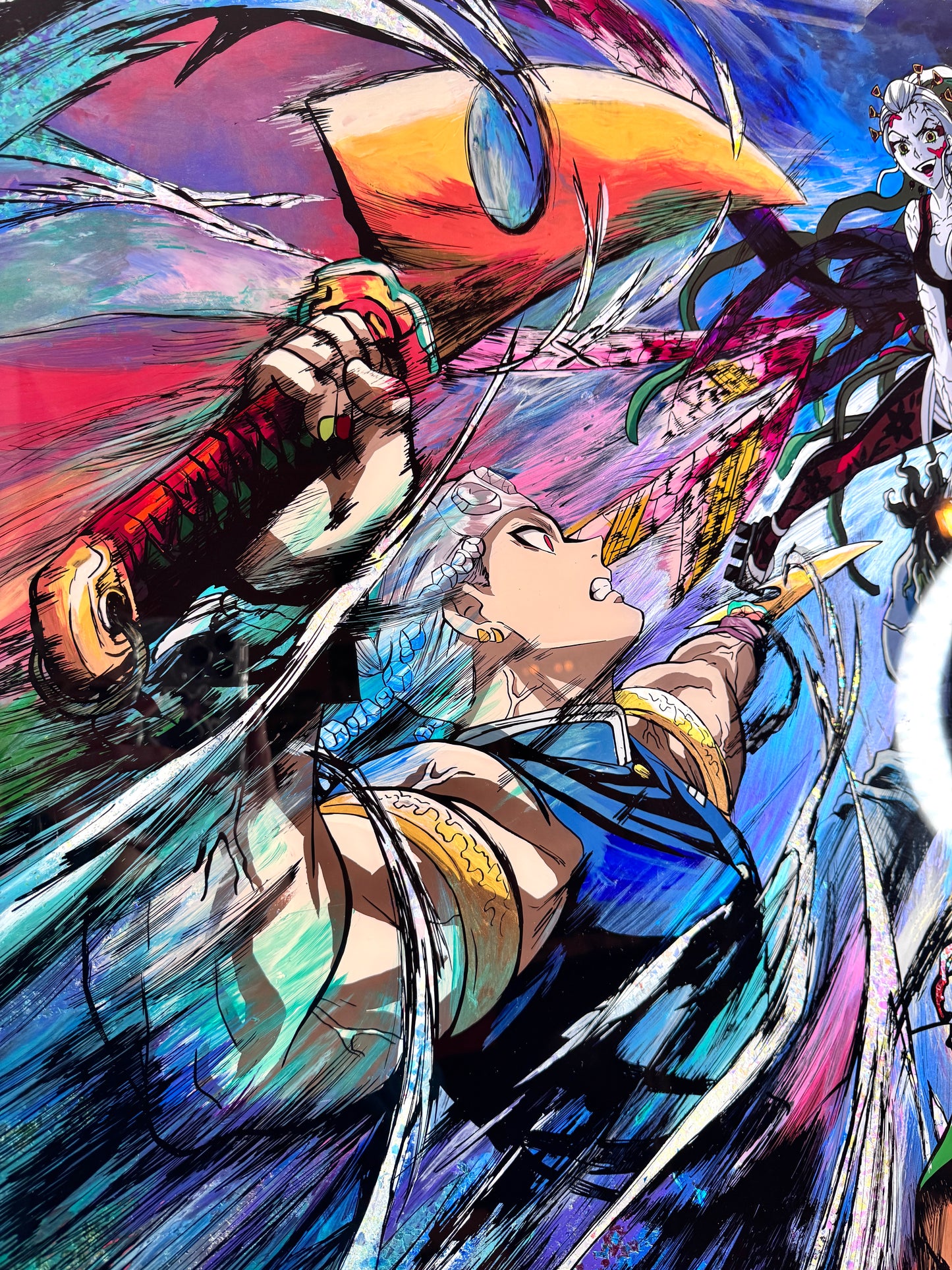Kamado Tanjiro and Uzui Tengen vs Daki and Gyutaro